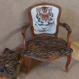 Armchair Louis XV tiger