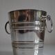 Vintage silver metal ice bucket