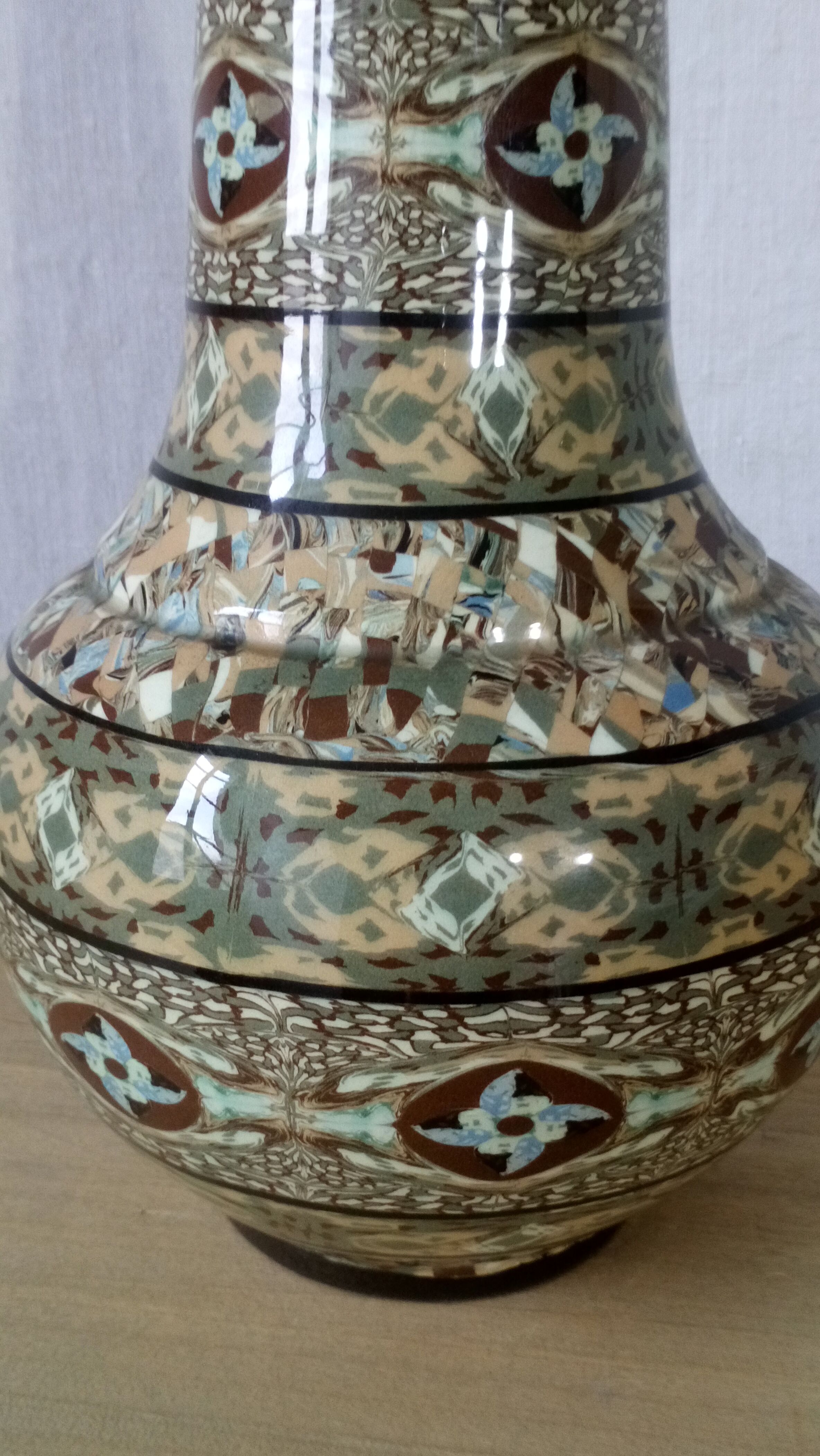 Jean ceramic gerbino Vallauris vase
