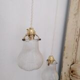 Duo of small glass pendants