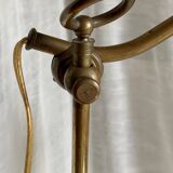 Adjustable desk lamp 1900 jeweller's lamp brass