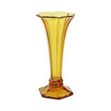 Petit Vase Luxval Ambre Américain 1935 VSL Art Déco