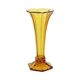 Small Luxval Vase Amber Américain 1935 VSL Art Deco