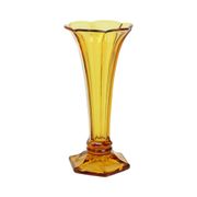 Small Luxval Vase Amber Américain 1935 VSL Art Deco