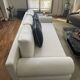 Omnight 3-seater canapé by NV Gallery in white boucle fabric.