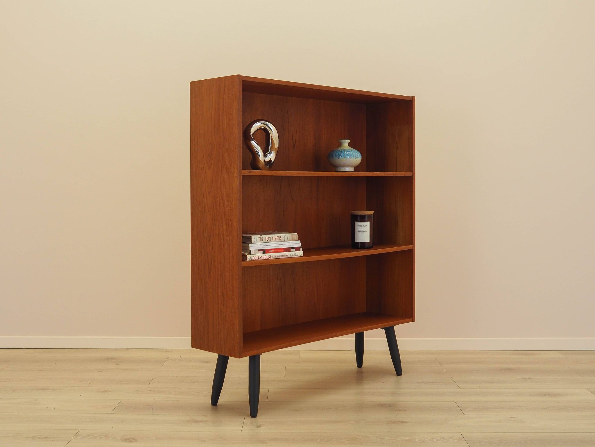 Teak bookcase, Danish design, 1970s, manufactured by Clausen & Søn