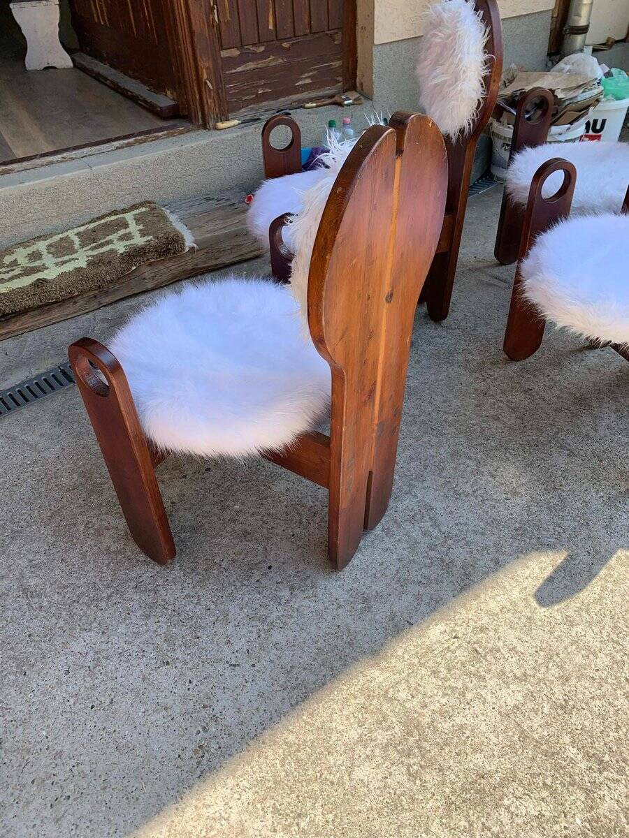 Vintage dining chairs by Szedleczky, 1970s, set of 4