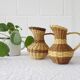 Paire de vases en rotin, vase tressé des années 1960
