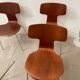 Series of 4 chairs Hammer Model 3103 , Arne Jacobsen, Fritz Hansen 1971