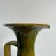Green and yellow ceramic carafe bitossi italy 1950