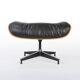Black & Cherry Herman Miller Original Eames Lounge Chair & Ottoman