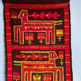 Swedish mcm flat weave rug, rölakan
