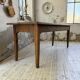 Table de ferme chêne 1950 pieds fuseaux