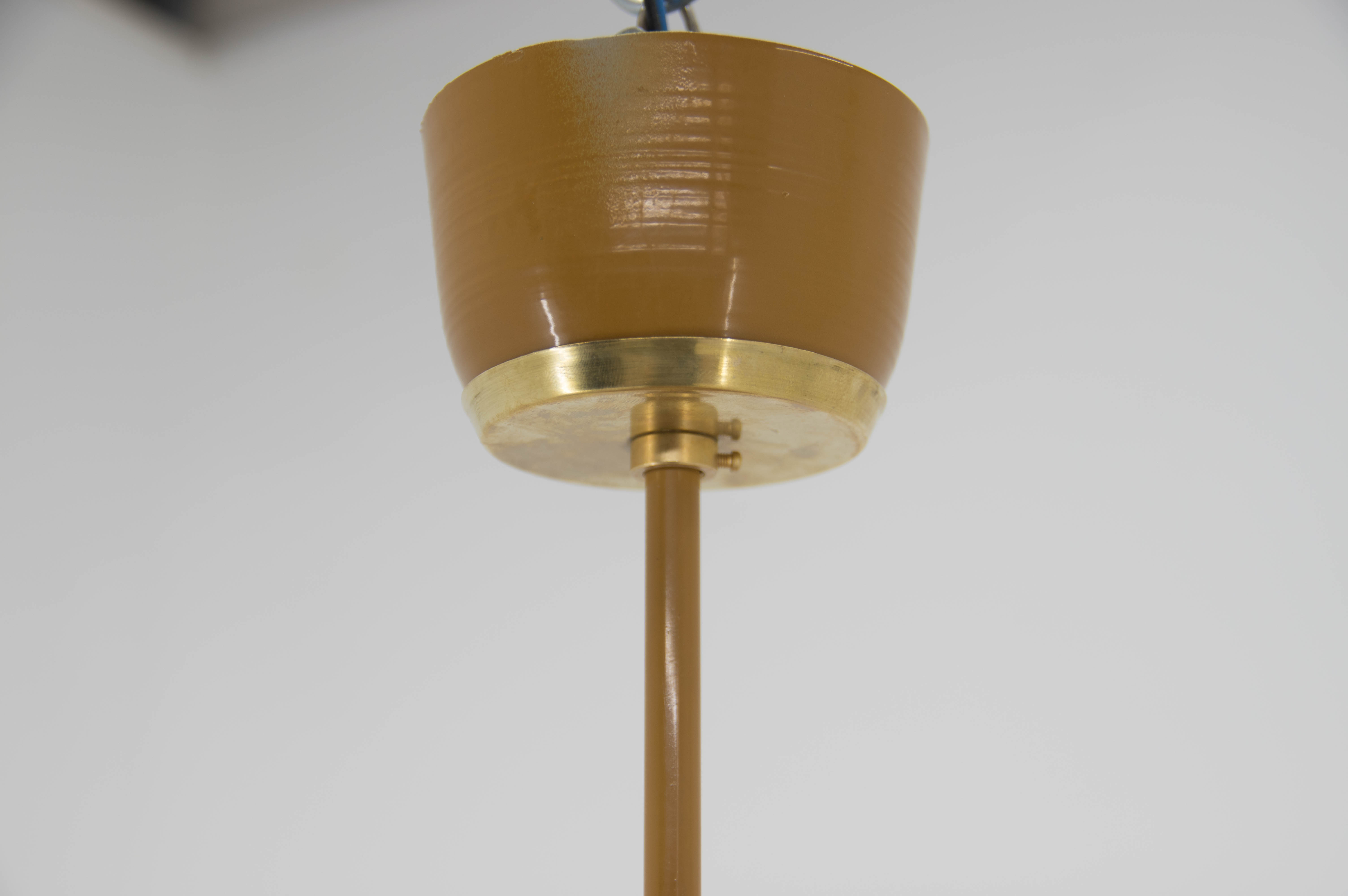 Space Age Metal Pendant by LUDIB Bratislava, Czechoslovakia, 1960s