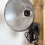 Applique murale industrielle noire à ciseaux, années 1950