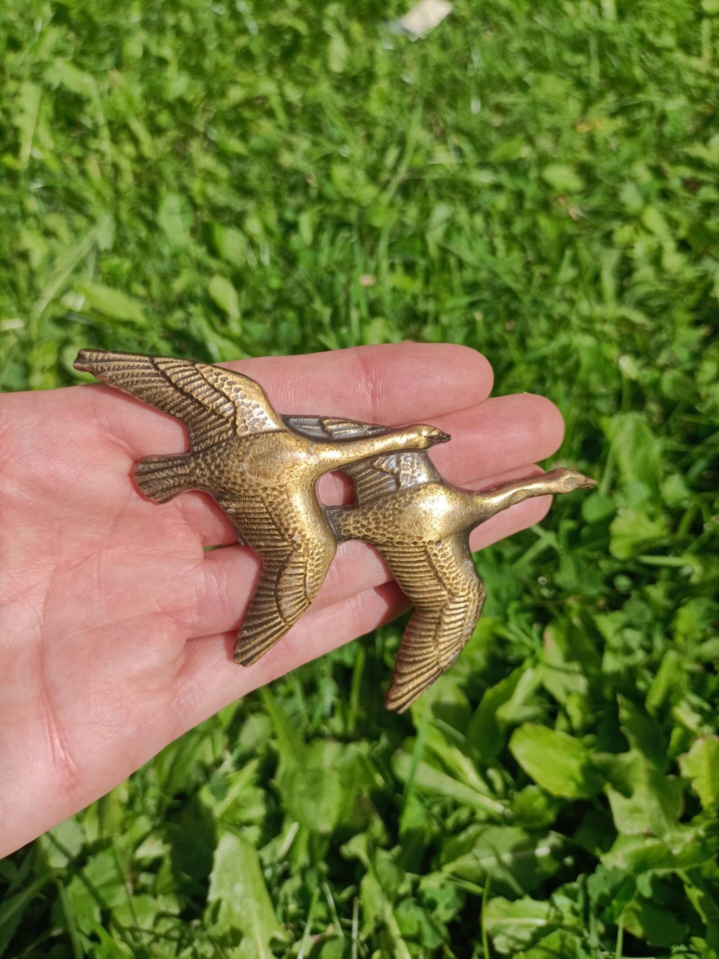 Bouton de porte dorés rétro Cygnes