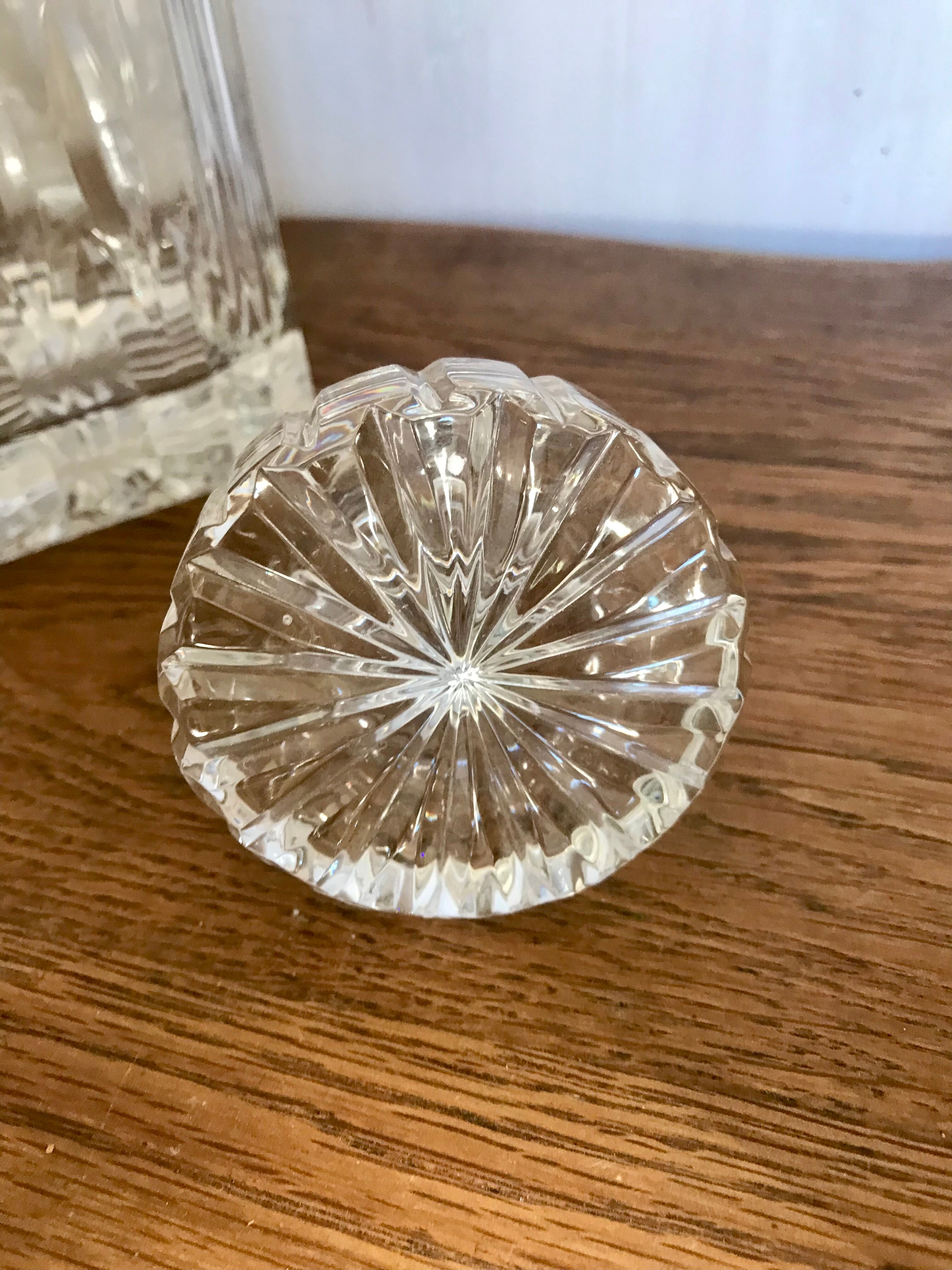 Crystal whiskey carafe