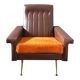 Vintage armchair in faux leather