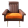 Vintage armchair in faux leather
