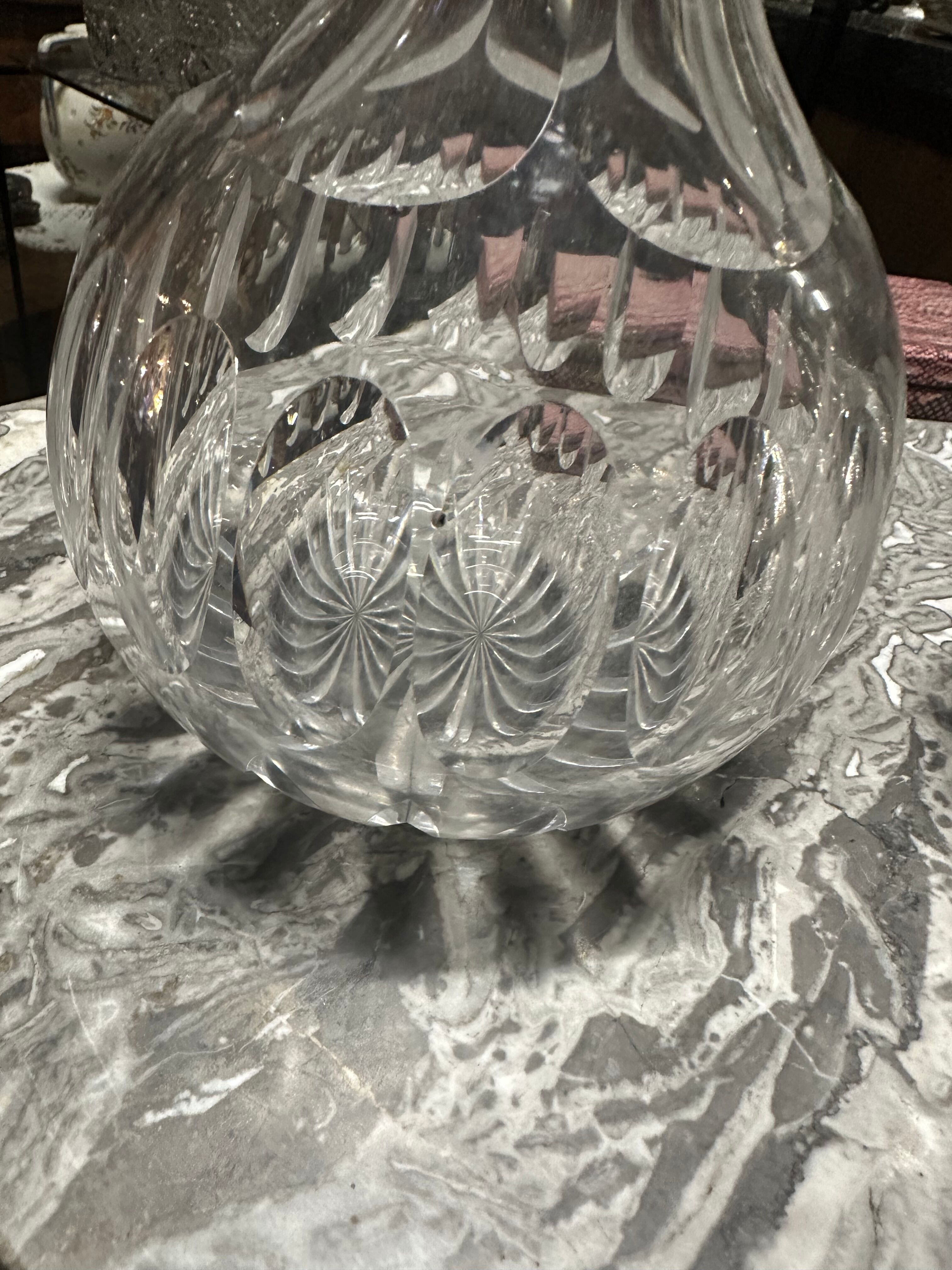 Pair of crystal decanter