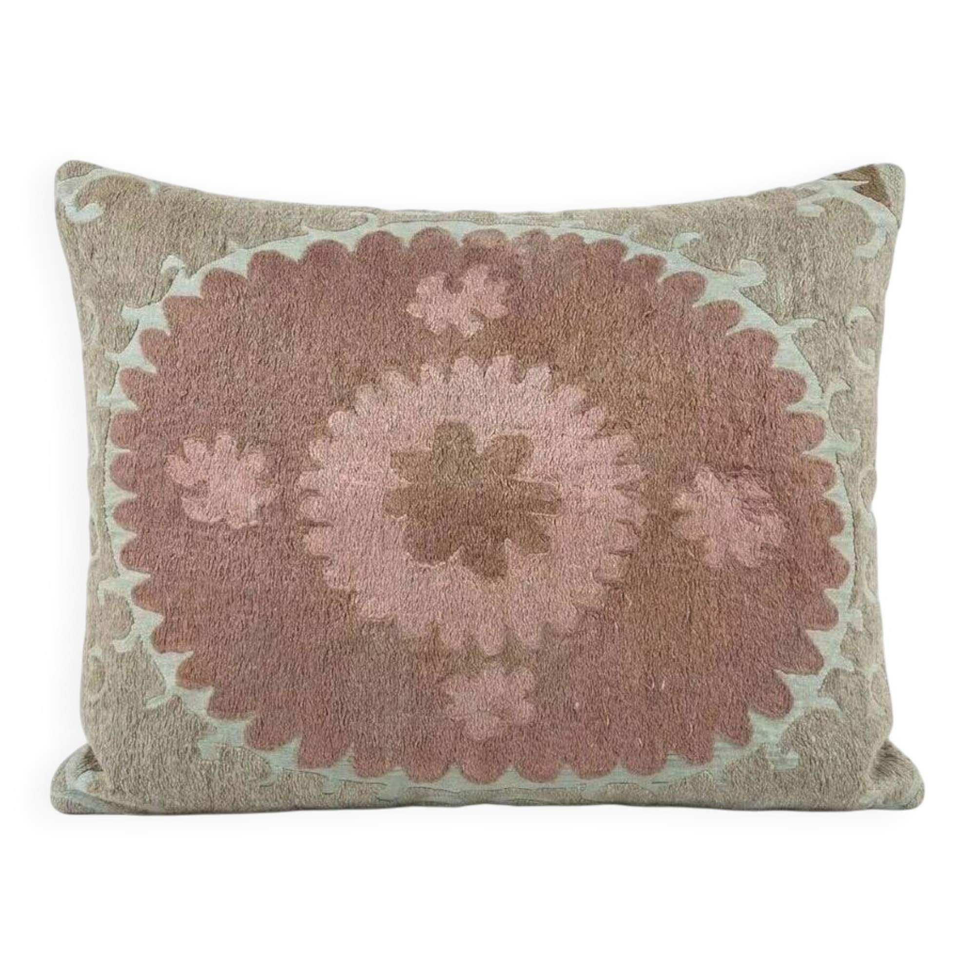 Vintage embroidered cushion cover 56x69 cm