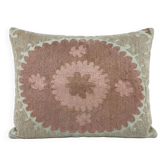 Housse de coussin brodée vintage 56x69 cm