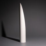 Unghia mirror designed by Rodolfo Bonetto in white 160x25cm