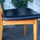Four chairs in skaï, Scandinavian style, 60s