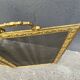 Antique 19th century fireplace screen, Bouhon Frères spark arrester