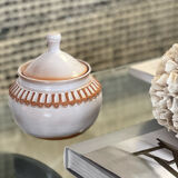 Glazed stoneware bonbonnière