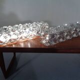 Gold-Plated & Crystal Glass Flush Mount Light from Kinkeldey, 1970s