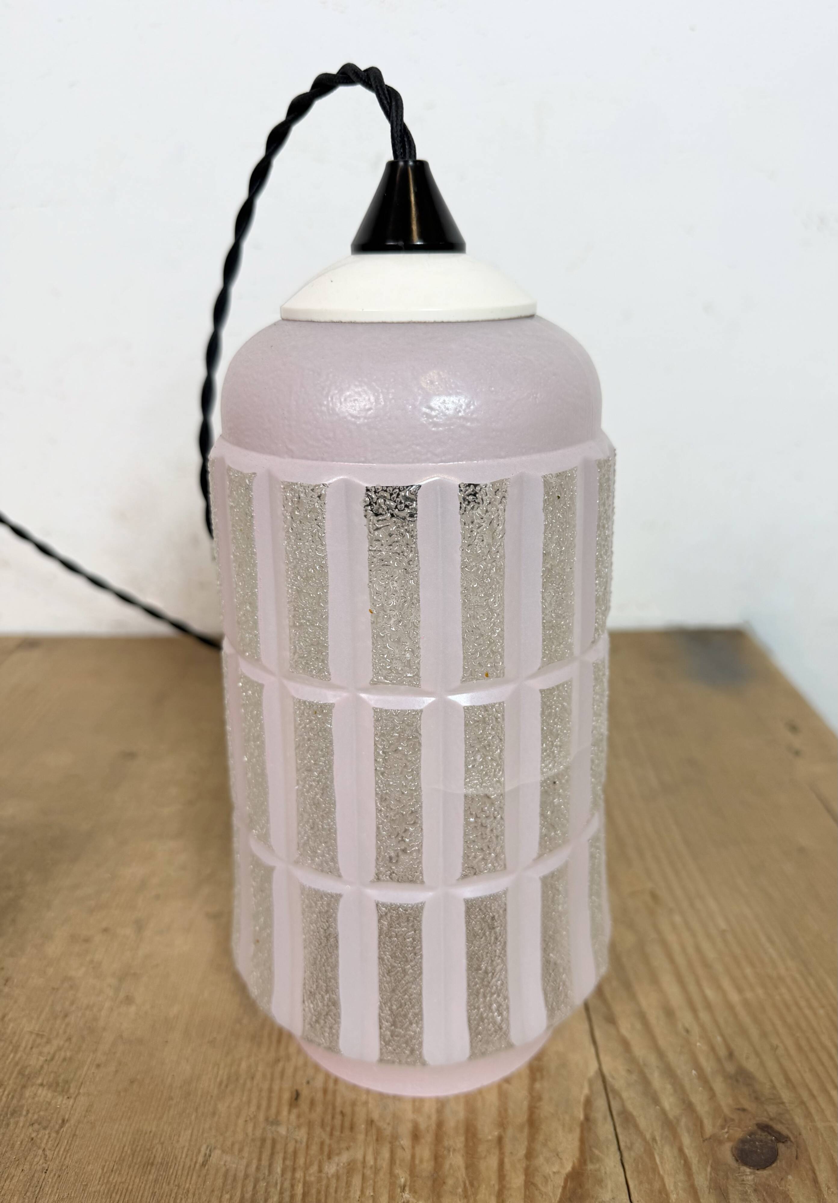 Vintage Glass Ceiling Light, 1970s