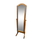 Large wooden standing mirror