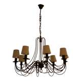 Lustre 8 branches avec mini abats jours