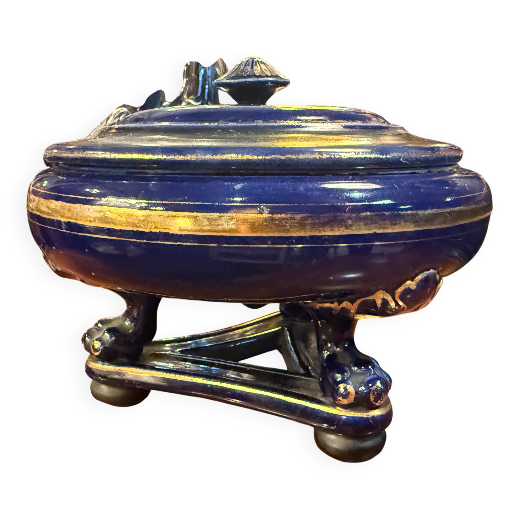 Sèvres blue porcelain bonbonnière