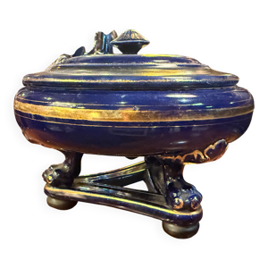 Bonbonnière en porcelaine - bleu