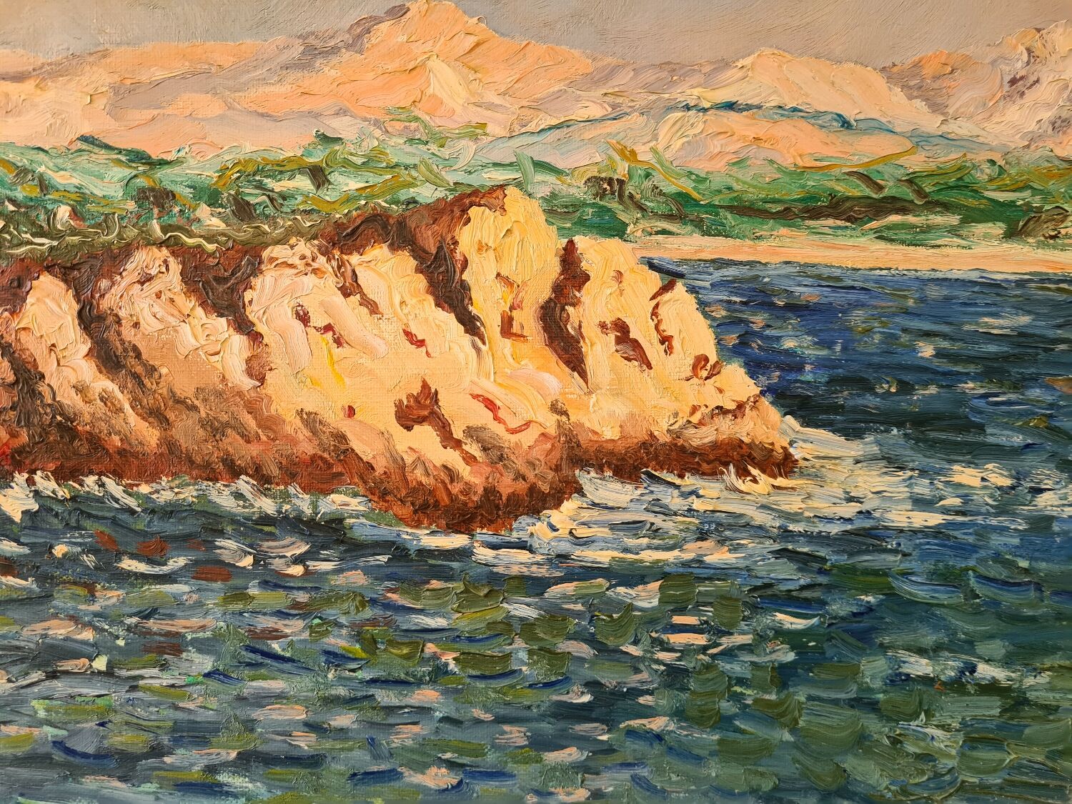 View of Mont Rose in Marseille - Oil on canvas