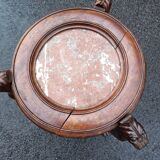 Old side table harness marble top