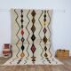 Handmade wool Berber rug 240 x 150 cm