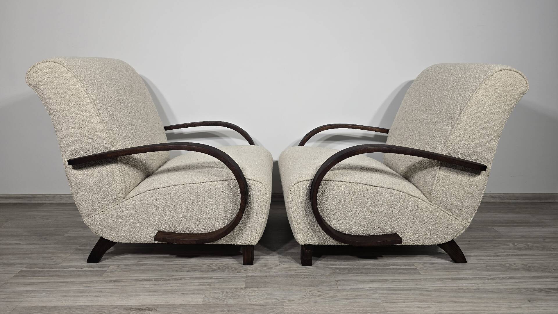 Art Deco Lounge Chairs from Jindřich Halabala, 1950s, Set of 2