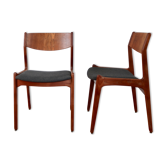 Pair of Scandinavian chairs teak years 60 Soro stole Fabrik