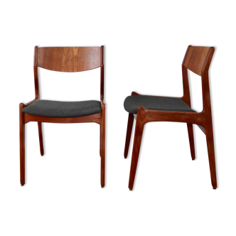 Paire de chaises scandinaves teck années 60 Soro Stole Fabrik