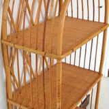 Bookcase in rattan 60/70