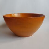 Brown salad bowl Arcopal vintage volcano model