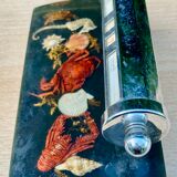 Perpetual office calendar resin with inclusions vintage seaside souvenir