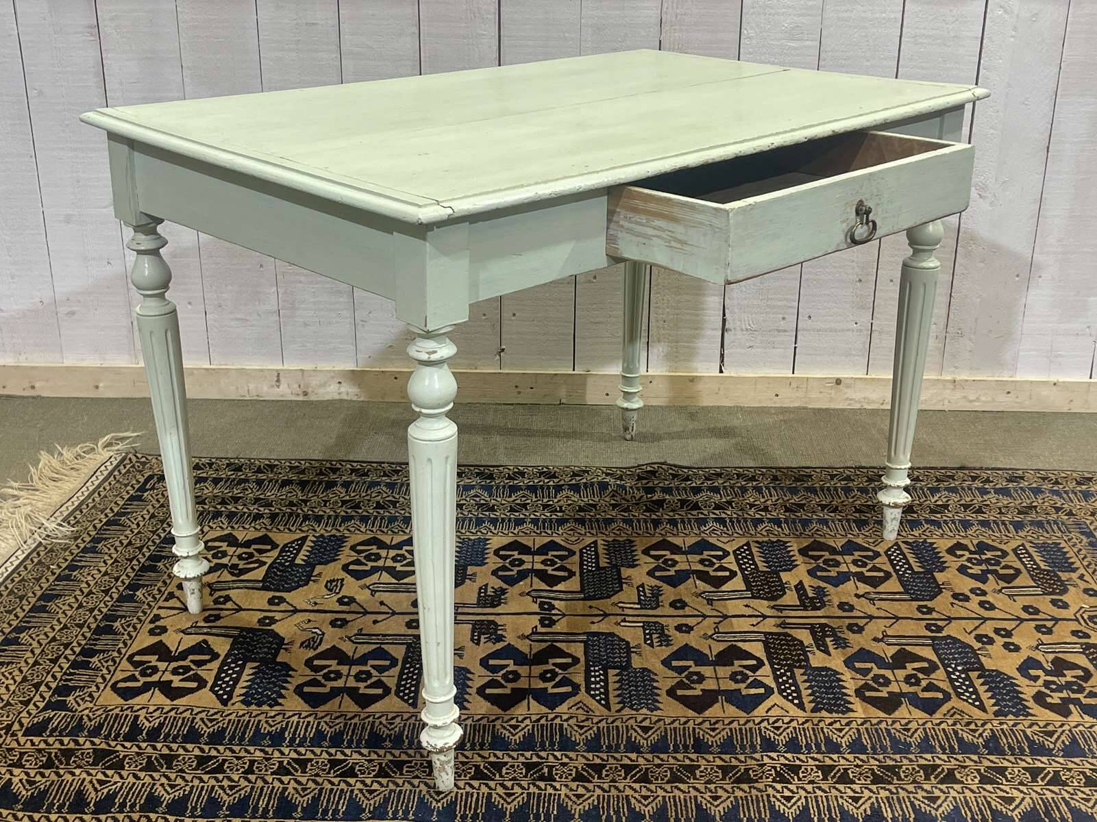 Louis XVI style desk, early 20th century, in poplar, fir and beech