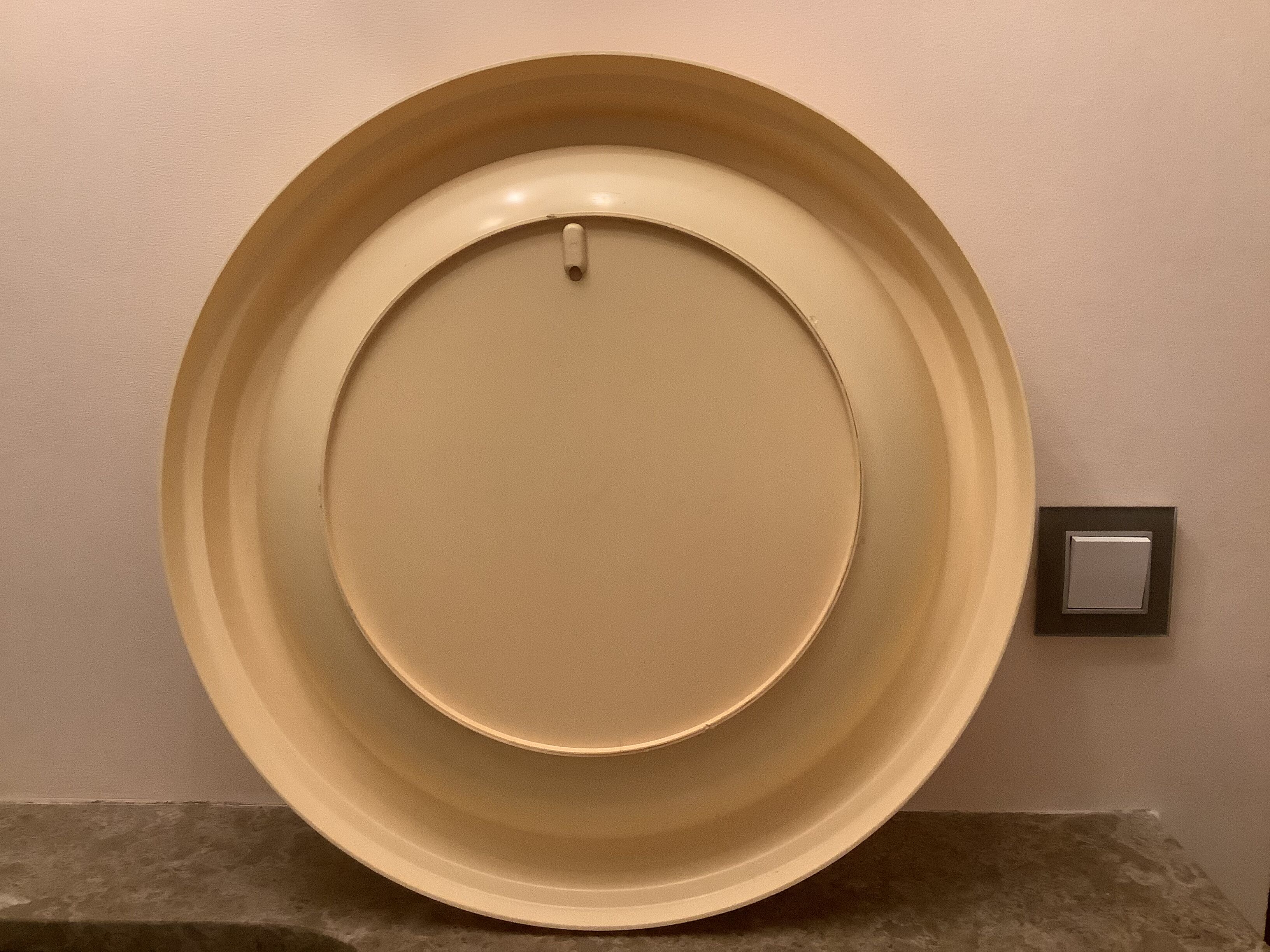 Vintage plastic round mirror