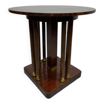 Table basse Jugendstil en acajou