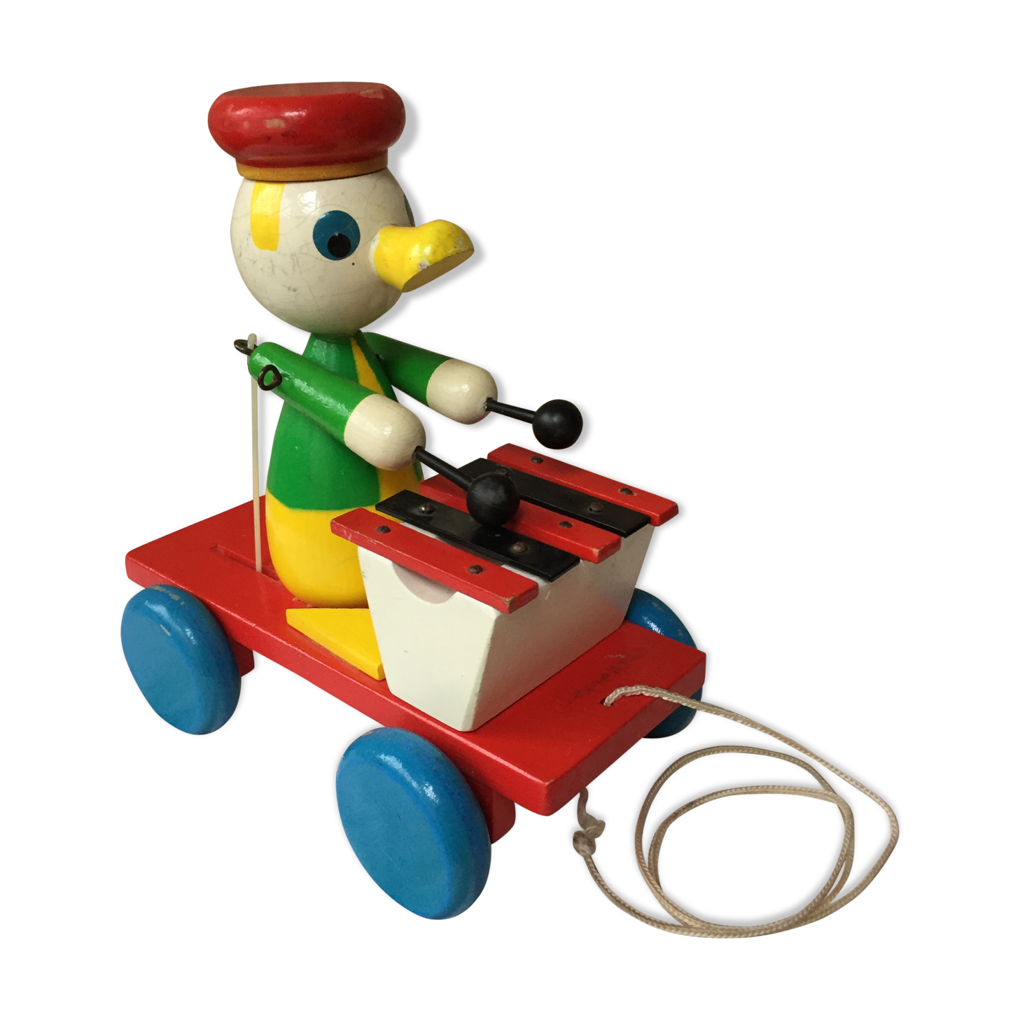 Old toy to shoot, duck and xylophone