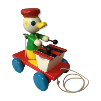 Old toy to shoot, duck and xylophone